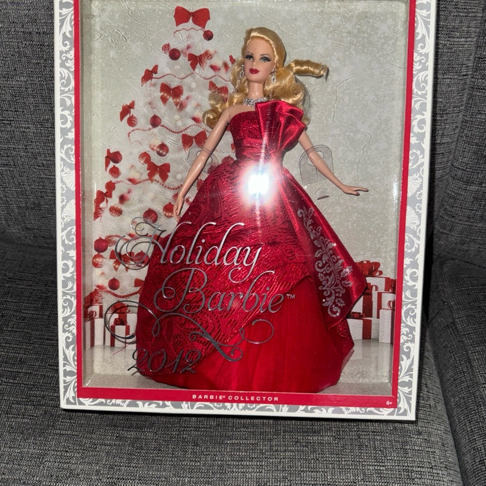 2012 Barbie Holiday Doll in Elegant Red Gown